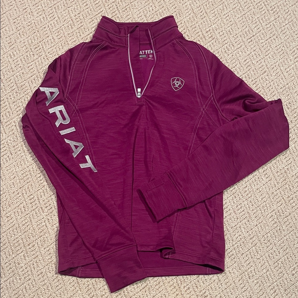 Ariat Magenta Quarter-Zip Pullover